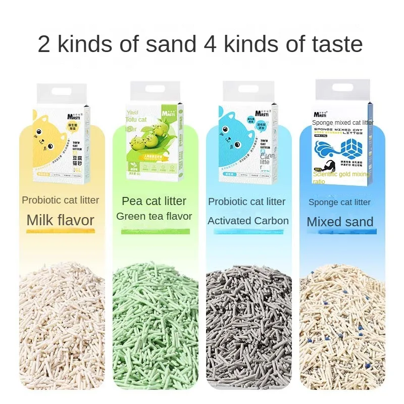 6L Cat Litter Probiotic Deodorizing Pet Sand Cats and Kittens Quickly Clumping Natural Cat Litter Flushable Toilet Cat Supplies - Image 2