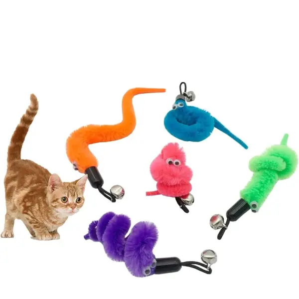 Hot Cat Toys Wand Refills Interactive Cat Toy Replacement Worm Cat Worms Refill Attachments Cat Toy Worms Refills for Cat Wand - Image 6