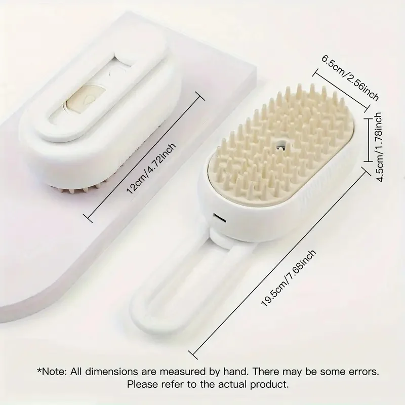Cat Dog Pet Spray Massage Brush One Button Steam Spray Folding Rotatable Floating Hair Bath Hair Removal Brush Comb - Image 6
