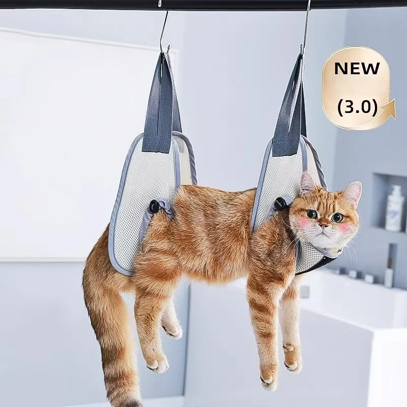Adjustable Pet Grooming Hammock Helper Cat Dog Beauty Hammock Puppy Grooming Cuting Nails Hammock Tool Bag Pet Accessories
