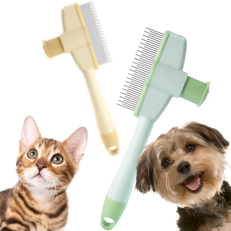 Cat Grooming Massage Brush Pet Comb Professional Open Knot Pet Hair Removal Brush Durable kitten comb Pet Accessories - Image 2