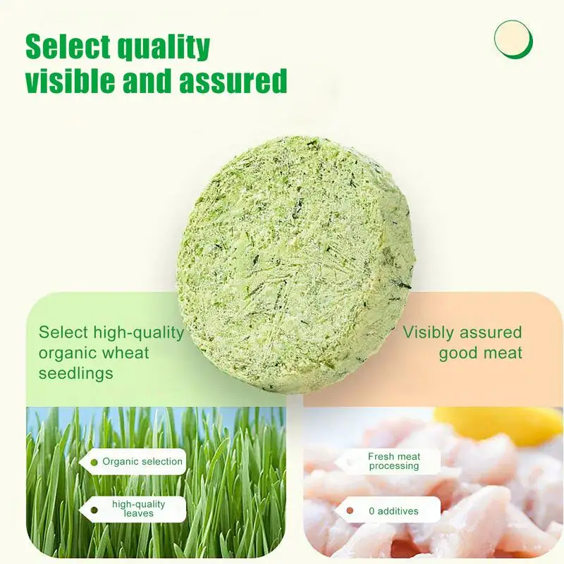 Cat Grass Treats Dried Chew Kitten Biscuits Snacks Toy Freeze Dried Cat Teeth Cleaning Grass Treats for Pet Kitten of Any Age - Image 3