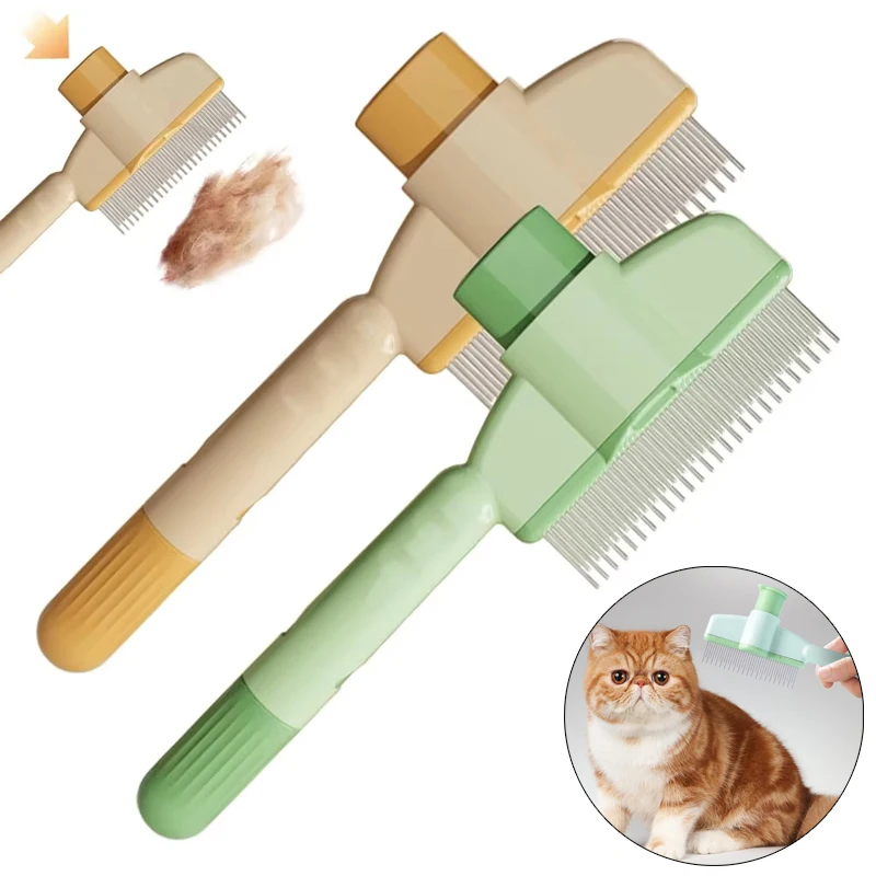 Cat Grooming Massage Brush Pet Comb Professional Open Knot Pet Hair Removal Brush Durable kitten comb Pet Accessories