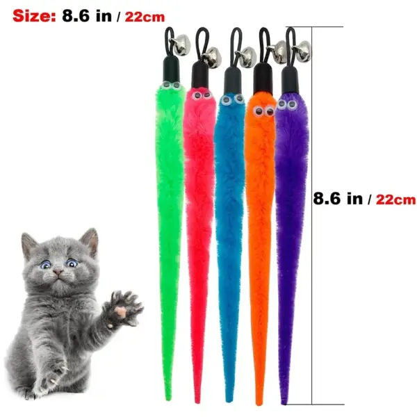 Hot Cat Toys Wand Refills Interactive Cat Toy Replacement Worm Cat Worms Refill Attachments Cat Toy Worms Refills for Cat Wand - Image 3