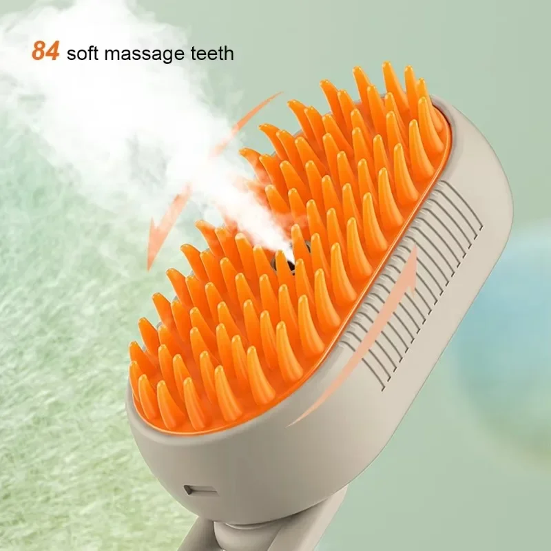 Cat Steam Brush Steamy Dog Brush 3 in 1 Electric Spray Cat Hair Brushes for Pet Grooming Massage Comb Cat Dog Hair Removal Combs - Image 3