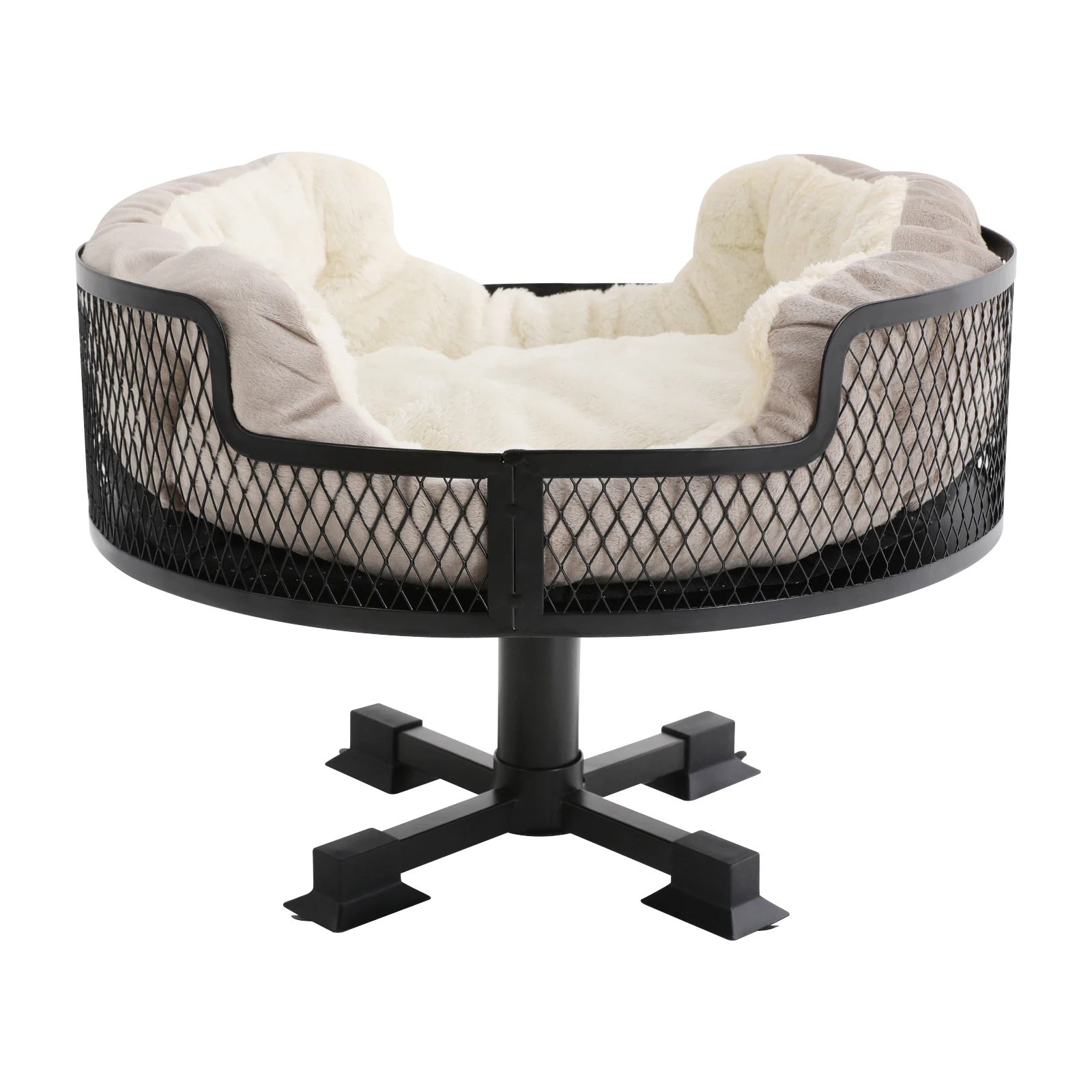 Portable Stainless Steel Elevated Cat Desk Bed 22.05 Lbs Weight Capacity Or Small Cats And Dogs - Image 4